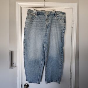 Plus-size American Eagle Outfitters Light Blue Women's Barrel Jeans